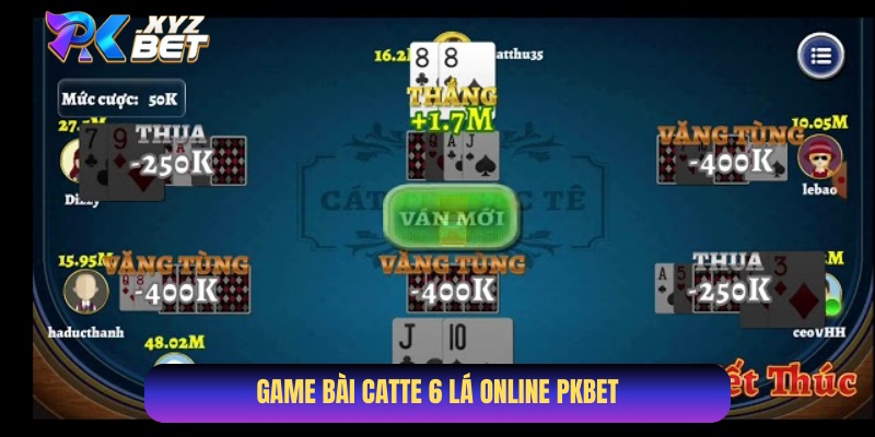 Khái niệm game bài Catte 6 lá online